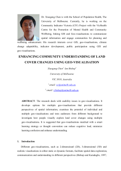 Enhancing community understanding of land cover changes