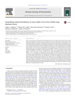 Quantifying spatial distribution of snow depth errors from LiDAR