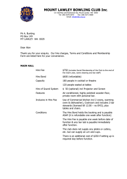 MOUNT LAWLEY BOWLING CLUB Inc