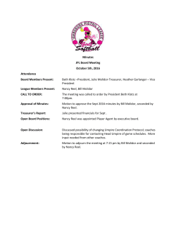 Minutes 10/2016 - Johnsburg Pigtail League