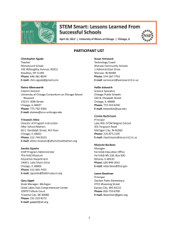 participant list - Successful STEM Education