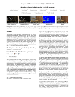 Gradient-Domain Metropolis Light Transport