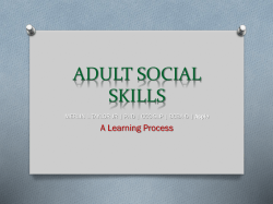 adult social skills - Midsouth Autism Conference