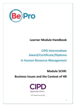 BePro 5CHR Module Handbook