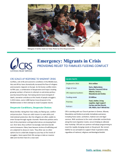 Emergency: Migrants in Crisis - Catholic Charities of Dubuque