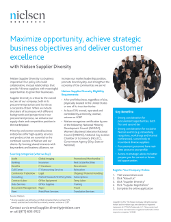 Maximize opportunity, achieve strategic business objectives and