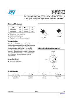N-channel 100 V - 0.030 - 40 A - D&sup2;PAK/TO