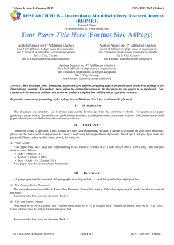 International Journal of Advance Research in Computer