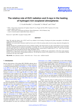 The relative role of EUV radiation and X