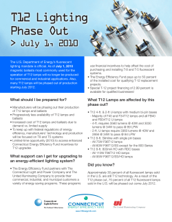T12 Lighting Phase Out