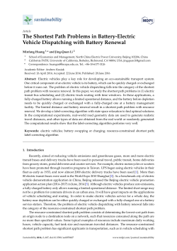 The Shortest Path Problems in Battery-Electric Vehicle