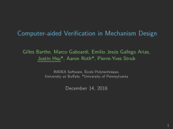 Computer-aided Verification in Mechanism Design