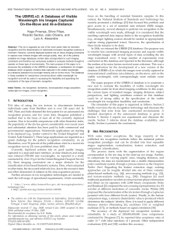 The UBIRIS.v2: A Database of Visible Wavelength Iris Images