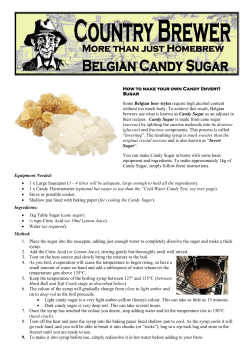How to make your own Candy (Invert) Sugar Some
