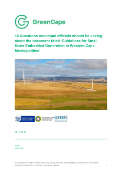 10 Questions municipal officials should be asking about the
