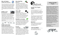 Cub Scout Pamphlet  - Aullwood Audubon Center and Farm
