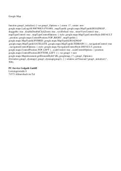 Google Map function gmap1_initialize() - PC
