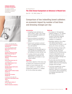 Comparison of two indwelling bowel catheters on