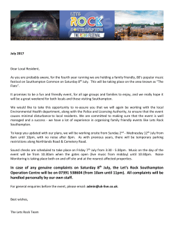 In case of any genuine complaints on Saturday 8th July, the Let`s
