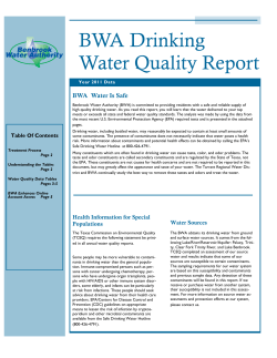 2011 CCR Final - Benbrook Water Authority