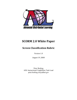 The Rubric - SCORM.com