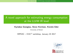 A novel approach for estimating energy