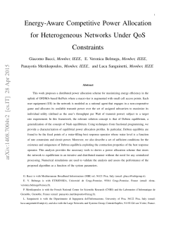 Energy-Aware Competitive Power Allocation for