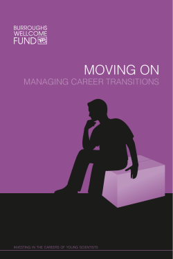Moving On - Burroughs Wellcome Fund
