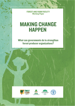 Making Change Happen - Food and Agriculture Organization of the