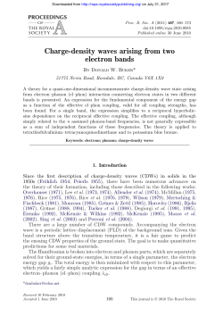 Charge-density waves arising from two electron bands