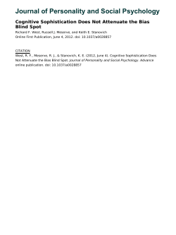 Journal of Personality and Social Psychology