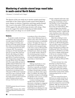 Monitoring of outside-stored large round bales in