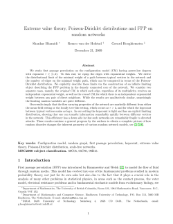 Extreme value theory, Poisson-Dirichlet distributions and FPP on