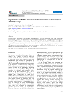 Ingestion-rate method for measurement of