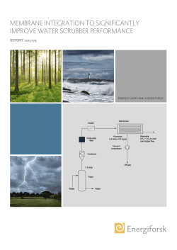 membrane integration to significantly improve water scrubber