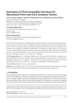 Evaluation of Three Accessible Interfaces for Educational Point