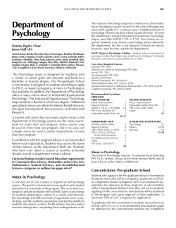 Department of Psychology