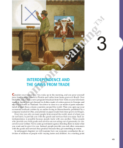 3. Interdependence and the Gains from Trade