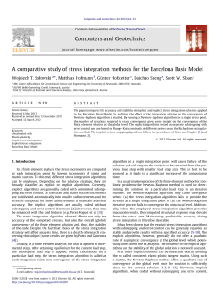 A comparative study of stress integration methods for the Barcelona