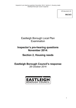 Housing needs - Eastleigh Borough Council