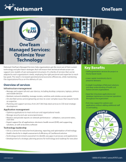 OneTeam OneTeam Managed Services: Optimize Your