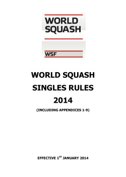 full rules ms word - Squash Refereeing Website