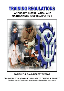 landscape installation and maintenance (softscape) nc ii