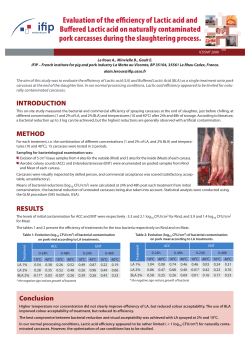 Evaluation of the efficiency of Lactic acid and Buffered Lactic