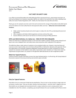 Safety Can - University of Montana