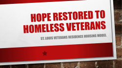 Hope restored to homeless veterans