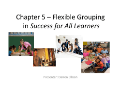 Chapter 5 in *Success for Learning*