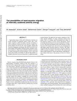 The possibilities of least-squares migration of internally scattered