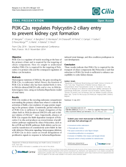 PI3K-C2a regulates Polycystin-2 ciliary entry to prevent kidney cyst