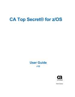 CA Top Secret for z/OS User Guide - CA Support